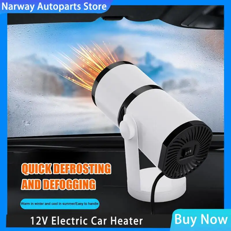 12V Car Heater Electric Heating Fan 2-in-1 Electric Dryer Windshield Defogging - £22.41 GBP