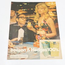 1972 Benson &amp; Hedge&#39;s 100s Cigarettes Beethoven Records Print Ad 10.5x13.5&quot; - $8.00