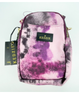 Kedzie Crosstown Crossbody Shoulder Sling Zip Bag Purple Tie Dye Removab... - $33.10 CAD