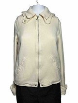 Lauren Ralph Lauren Women’s Size 6 SMALL Cream Wool Bomber Jacket - AC - £22.07 GBP