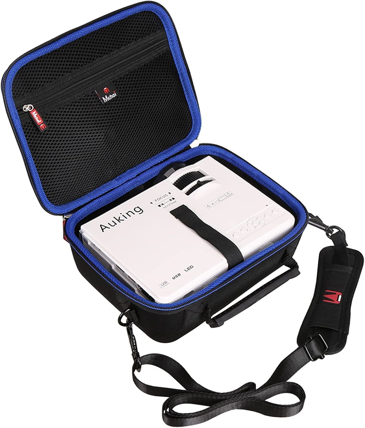 Mchoi Hard Eva Travel Case, Case Only, Black, For Auking Mini, Projector. - $33.96