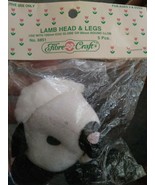 Fibre Craft 6851 Lamb Head &amp; Legs Plush Parts - £7.79 GBP