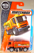 2016 Matchbox 16/125 MBX Adventure City MBX SWISHER Orange w/White Utility 6 Sp - £7.83 GBP