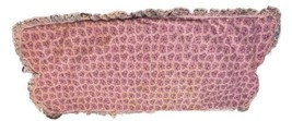 Accent Table Scarf Purple Floral With White Lace Fabric 32X12 Inch With Stains - £8.12 GBP