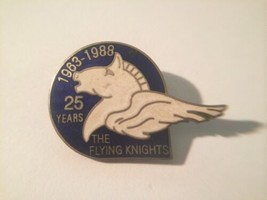 Vintage THE FLYING KNIGHTS of Hamburg, NY 25 Years lapel hat pin button - £11.26 GBP