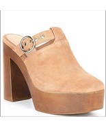 New Gianni Bini Sotelo Buckle Detail Suede Platform Clogs Size 10 - $93.15