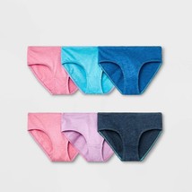 Cat &amp; Jack Girls 6 Pack Solid Heather Hipster Panties XL (14-16) New In Pkg - €13,60 EUR