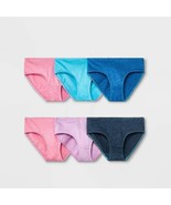 Cat &amp; Jack Girls 6 Pack Solid Heather Hipster Panties XL (14-16) New In Pkg - $15.99