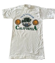 Vintage 90s 1990 Oceanside California T Shirt Single Stitch USA Small S ... - £10.99 GBP