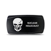 CH4X4 Rocker Switch Military Nuclear Holocaust Symbol- White Led - £12.39 GBP