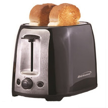 Brentwood 2 Slice Cool Touch Toaster ; Black And Stainless Steel - £34.76 GBP