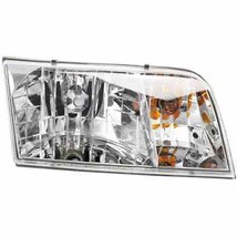 Headlight For 98-11 Ford Crown Victoria Passenger Side Chrome Halogen Clear Lens - £50.15 GBP