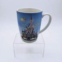 Walt Disney World Coffee Mug Raised 3D Cinderella Castle Tinkerbell Magic - £11.81 GBP
