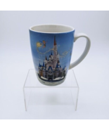 Walt Disney World Coffee Mug Raised 3D Cinderella Castle Tinkerbell Magic - £11.76 GBP