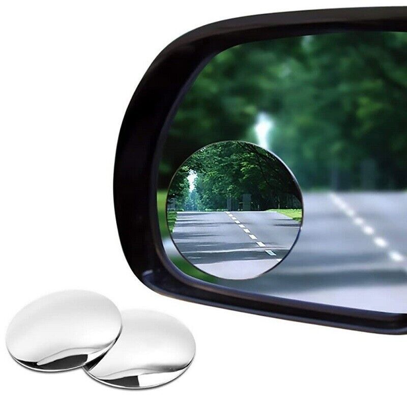 2Pcs Round Blind Spot Mirror HD Glass Frameless Convex Rear View 360° St... - $1.99