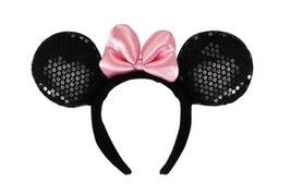 Walt Disney Minnie Mouse Deluxe Ears, Headband &amp; Pink Bow Costume Access... - £10.62 GBP