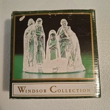 VTG WINDSOR COLLECTION GLASS NATIVITYSET 6 pcs. Mirror in Box. Figures a... - £10.68 GBP