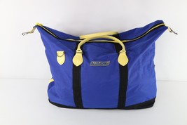 Vintage 90s Y2K Streetwear Color Block Handled Beach Duffel Bag Carry On... - $44.50