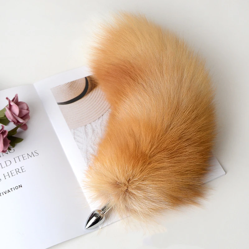 House Home Separable Metal Mature Home Real Fox Tail Role Play Toy Home Mature T - £19.55 GBP