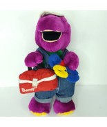 Barney Goes To Work Plush Hat Toolbox Tools Stuffed Animal Vintage Lyons... - £23.92 GBP