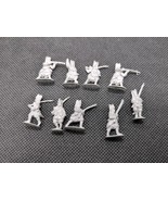 (9) Infantry Holding Rifles Wargaming Metal Miniatures 3/4&quot; - 1&quot; - $368.72 MXN