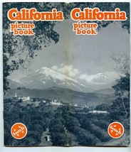 Santa Fe Railroad California Picture Book &amp; Route Map 1939 - £37.38 GBP