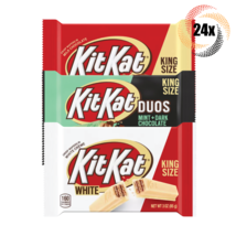 24x Packs Kit Kat Variety Chocolate Wafers Candy | King Size 3oz | Mix &amp;... - £44.33 GBP