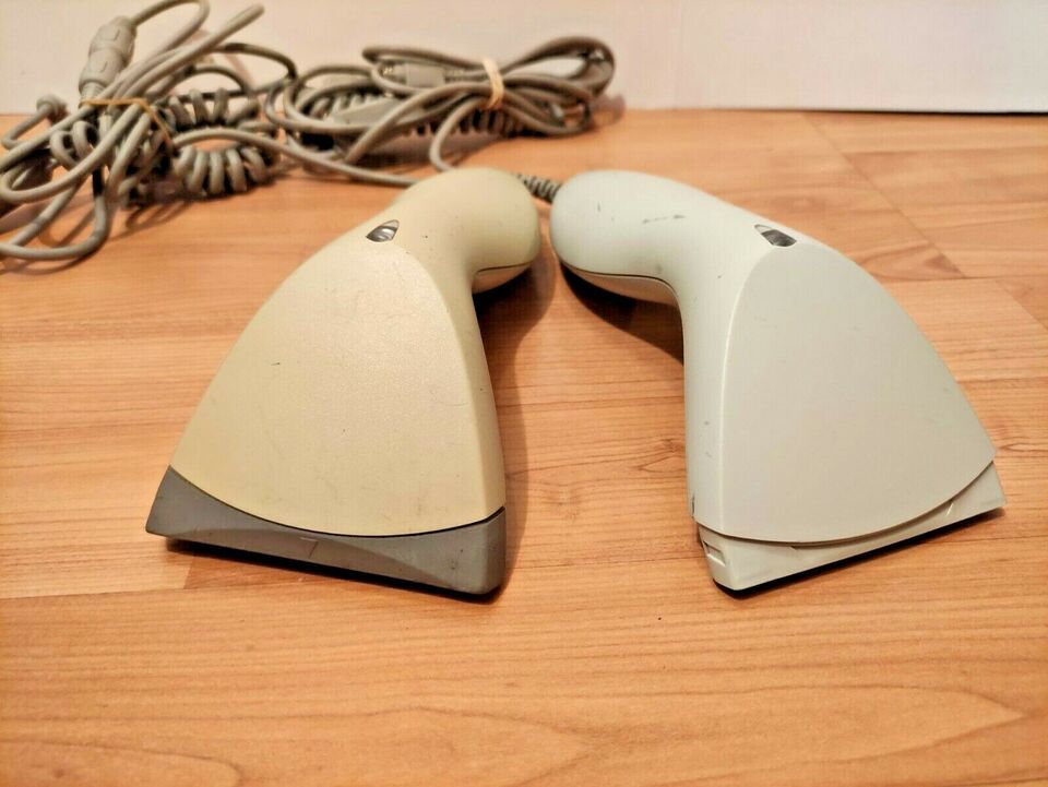 LOT OF 2x 100% UNTESTED GENUINE UNITECH MS210-1 HANDHELD BARCODE SCANNER... - $22.30