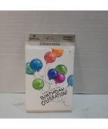 Vintage Birthday Party Invitations, 1 Pack of 8. Hallmark, Pre-Owned, NO... - $4.95