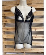 NWT Dreamgirls Black Lace Lingerie Teddy Woman&#39;s Size Queen BDSM KG JD - $29.85 CAD