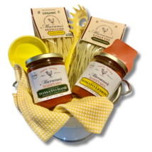 TONIGHT WE PASTA! Signature Gourmet &#39;Yellow&#39; Gift Baskets from Marano Foods, Pre - £63.20 GBP