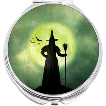 Black Witch Green Moon Compact with Mirrors - Perfect for your Pocket or... - $11.76