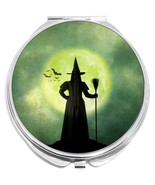 Black Witch Green Moon Compact with Mirrors - Perfect for your Pocket or... - $11.76