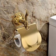 New Brass Gold-Plated Toilet Paper Holder  Classical European Style, Ti... - $300.00