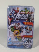 Marvel Avengers Assemble Jumbo Playing Card Games Superset Metal Tin Cards New - £7.23 GBP