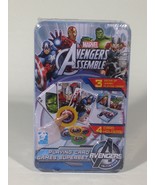 Marvel Avengers Assemble Jumbo Playing Card Games Superset Metal Tin Cards New - $8.99
