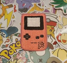 Pink 2.5&quot; Gameboy Embroidered Nintendo Iron On Patch +5 Random Pokemon S... - $9.89