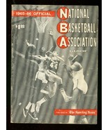 OFFICIAL NATIONAL BASKETBALL ASSOCIATION GUIDE 1965-66 FN - $80.70