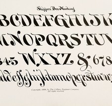 Shippers Box Marking Font Example 1899 Victorian Craft Drawing Ephemera ... - $375.23 MXN