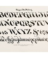 Shippers Box Marking Font Example 1899 Victorian Craft Drawing Ephemera ... - $366.58 MXN