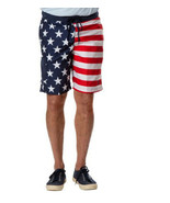 U.S. Polo Assn. Men&#39;s 9&quot; American Flag E-Board Swim Short XXL - £11.18 GBP