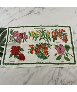 Dunmoy Vintage Flowers Of Bermuda Tea Towel White Irish Linen Floral Tro... - $19.79