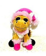 Horse Pony Donkey Stuffed Plush Pink Stocking Cap Scarf The Petting Zoo ... - £6.13 GBP