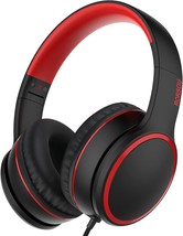 Rorsou R10 Over-Ear Headphones With Microphone, Lightweight Folding, Black - $44.95