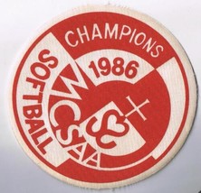Vintage Sports Patch Canada Manitoba Catholic School Softball Champions ... - £3.14 GBP