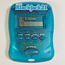 Radica Pocket Blackjack 21 Vintage Handheld Electronic Game Tested 1997 Teal - £6.82 GBP