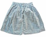 ESPRIT Sport Womens Skirt Sz 11/12 Green Plaid Button Up Side Pocket Fla... - $24.70