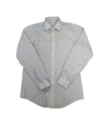 Brooks Brothers Blue Plaid Non-Iron Supima Long Sleeve Men&#39;s Shirt 15-34 - $321.23 MXN