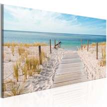 Tiptophomedecor Stretched Canvas Landscape Art - The Silence Of The Sea - Stretc - £79.92 GBP+