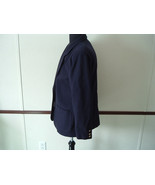 Vintage womens blue wool blazer Appleseeds brand size 16  - $32.62